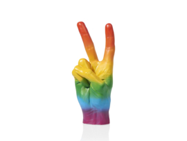 Bitten Peace Sign | Regenboog