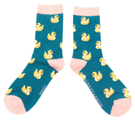Miss Sparrow | Rubber Ducks | Teal | One Size