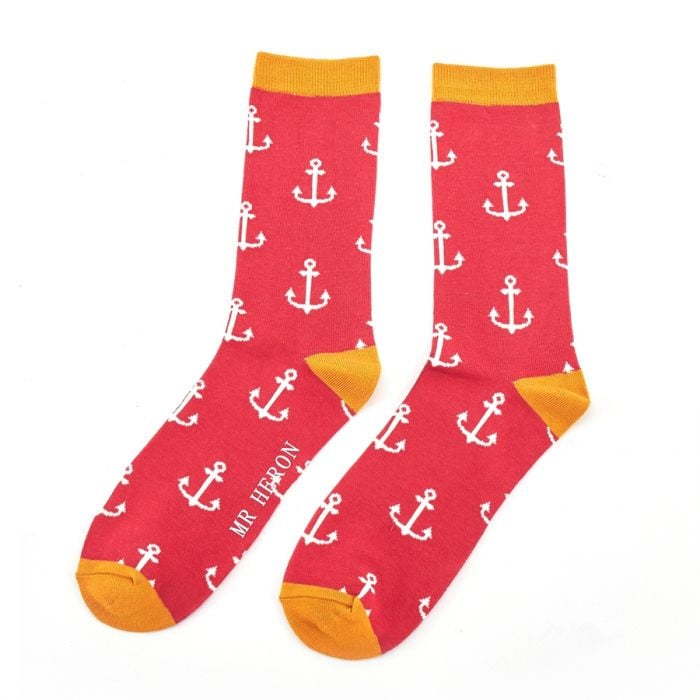 Mr Heron | Anchors | Red | One Size