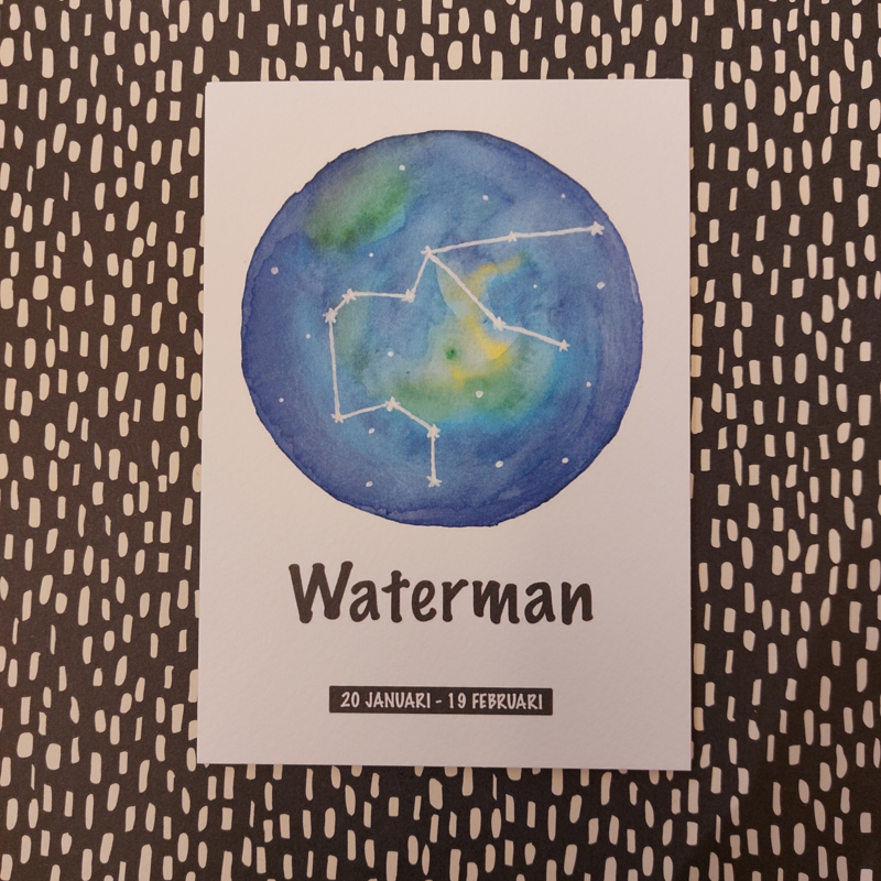 Ansichtkaart Sterrenbeeld Waterman