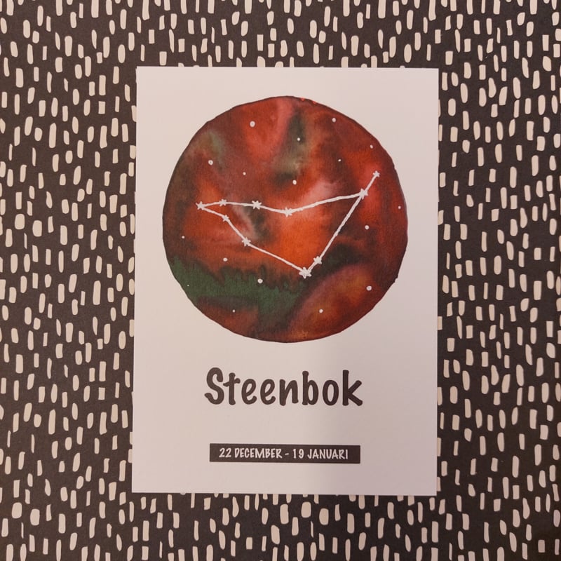 Ansichtkaart Sterrenbeeld Steenbok