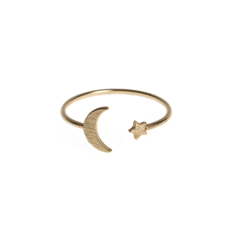 Timi of sweden | Moon & Star | Ring goud