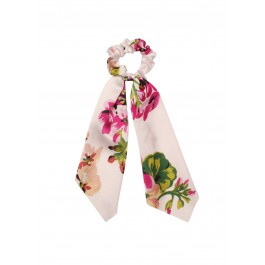 Scunchie met lint - Bloemen print
