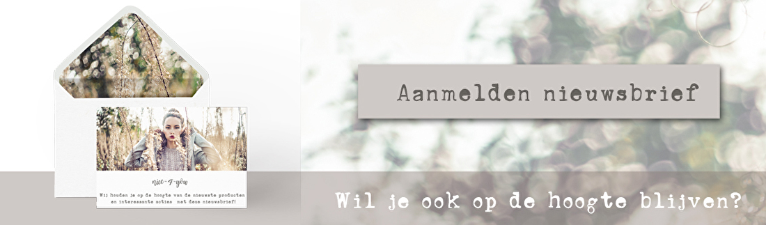 Meld je aan voor de nieuwsbrief