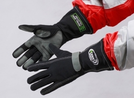 Speed F1-stijl handschoenen ZWART