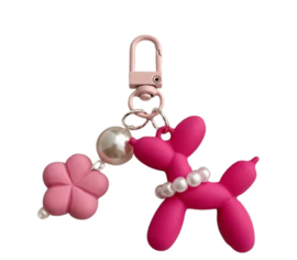Sleutelhanger Poedel | Roze