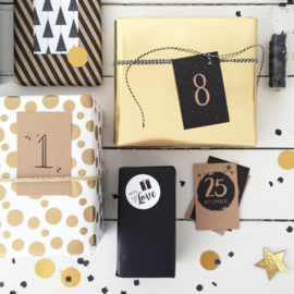 Ronde stickers | With Love per 5 stuks