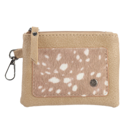 Portemonneetje Porto met Bambiprint - Beige