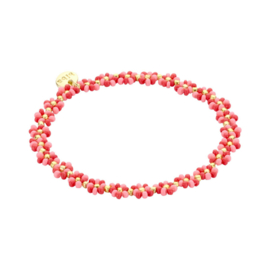 Biba armband | Roze en Fuchsia