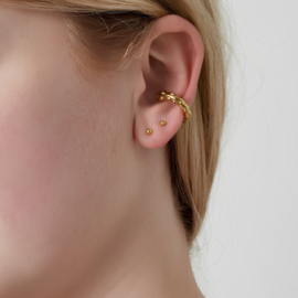 Ear Cuff Zirkonia | Goud – No Piercing Nodig