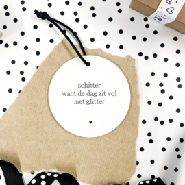 Mini roundie hanger | Schitter want de dag zit vol met glitter