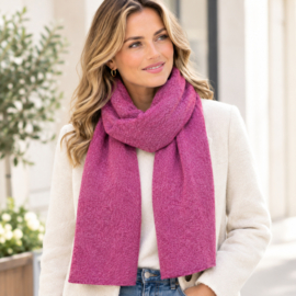 Sjaal Roos | Zachte Wintersjaal | Fuchsia
