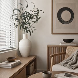 Vaas Zand Finish – Wit | IJzer | 25 x 42 cm