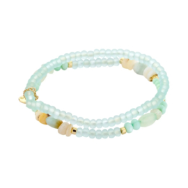 Biba dubbele armband | Groen