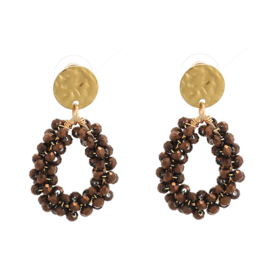 Oorbellen Ivette Mix Color – Goudkleurige statement oorbellen
