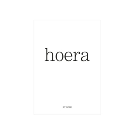 Kaart + envelop | Hoera