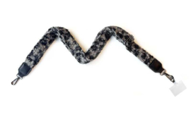 Panter teddy belt/telefoonstrap | Zwart