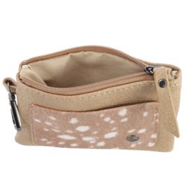 Portemonneetje Porto met Bambiprint - Beige