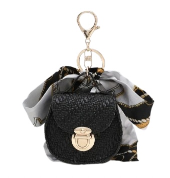 Tas-/ Sleutelhanger Tasje | Zwart