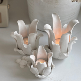 Waxinelichthouder Krana | Wit