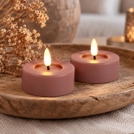 Countryfield LED Theelichten Patios Pink Set van 2