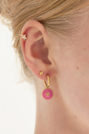 Oorbellen Flower | Roze