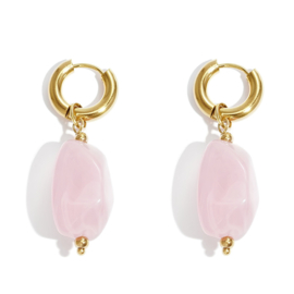 Oorbellen Lola | Lichtroze