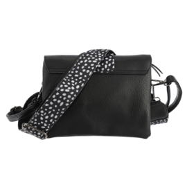 Schoudertas Minot Zwart – Dierenprint | Crossbody Tas met 2 Schouderbanden