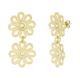 Oorbellen Bloemen | Goud