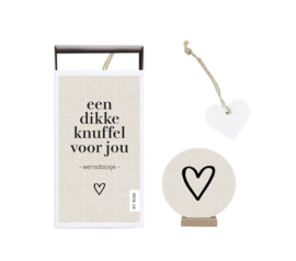 Wensdoosje + Gelukshanger | Een dikke knuffel voor jou