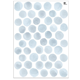Muurstickers Dots | Blauw