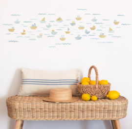 Muurstickers Boten | Blauw