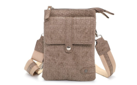 Telefoon-/ schoudertasje Swift | Taupe