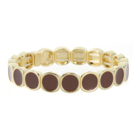 Armband Pax Dark Khaki - Elastische Damesarmband