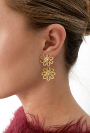 Oorbellen Bloemen | Goud