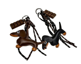 Sleutelhanger Teckel | Bruin