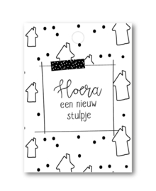 Cadeaulabel | Hoera een nieuw stulpje