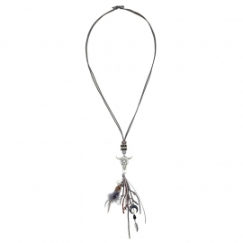 Ketting Boho Buffel | Grijs