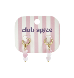Oorbellen Hearts | Roze