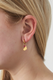 Oorbellen Hartje | Fuchsia