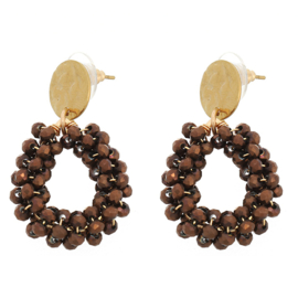 Oorbellen Ivette Mix Color – Goudkleurige statement oorbellen