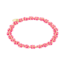 Biba armband | Felroze en roze