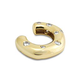 Ear Cuff Zirkonia | Goud – No Piercing Nodig