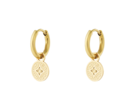 Oorbellen Roma Munt | Goud