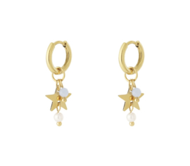 Oorbellen Star | Lichtblauw