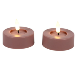Countryfield LED Theelichten Patios Pink Set van 2
