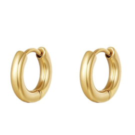 Oorbellen Paula | Goud – Chunky Mini Hoops