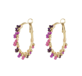 Oorbellen Majestic | Purple