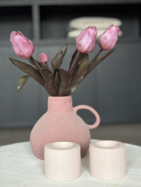 5 Real touch tulpen | Aubergine | 31 cm