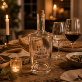 Leeff Waterbottle met kurk - Let's have a drink together.